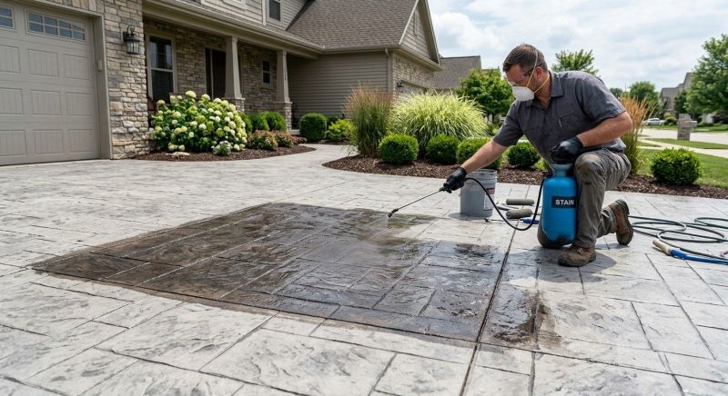 Concrete Driveway Refinishing in Corpus Christi, TX