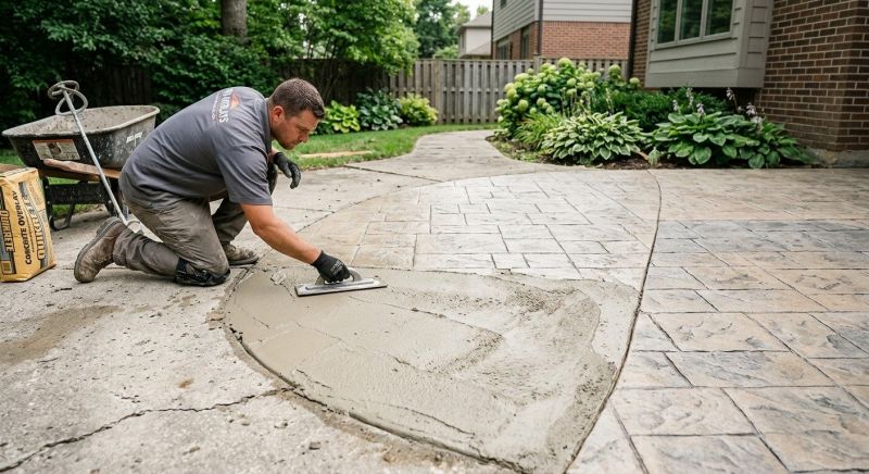Stamped Cement Installation in Dallas, TX